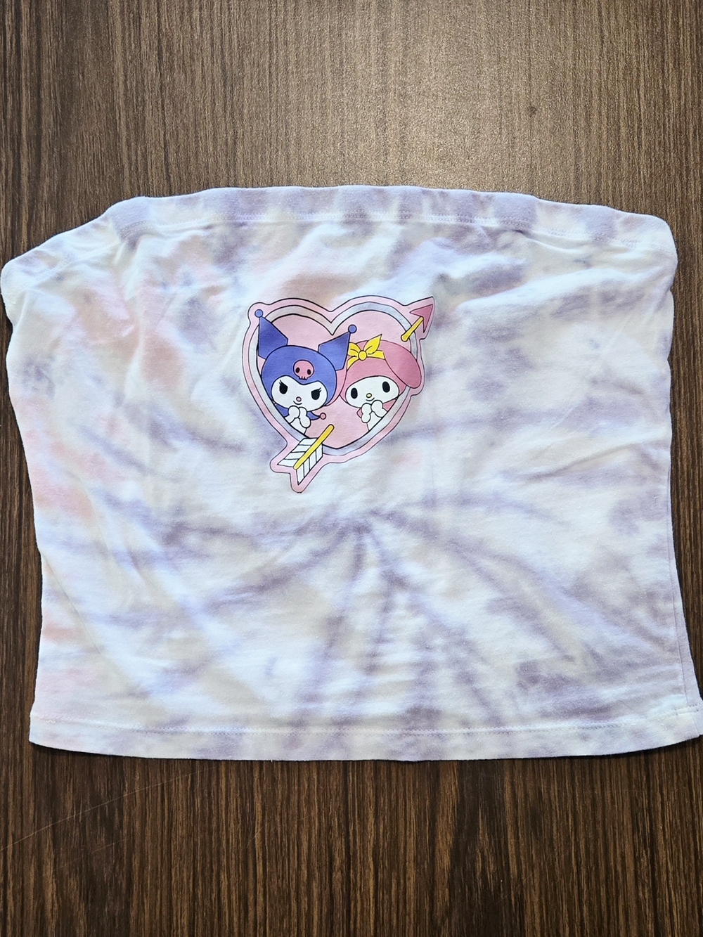 Hot Topic Sanrio My Melody & Kuromi Tie Dye Tube Top